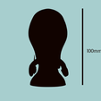 size.png Scream Ghostface Chibi STL - Funko Style - Horror Character