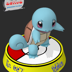 Squirtle 1.PNG Télécharger fichier STL gratuit Pokémon Squiertle • Plan imprimable en 3D, 3dactive