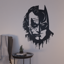 wall-art-34.png Batman Joker Face DC 2d Wall Art Batman Joker Face Wall Art