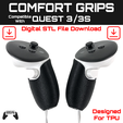Thumbnailcw-STL-2000x2000-1.png TPU Comfort Grip Accessories Compatible With Quest 3/3S