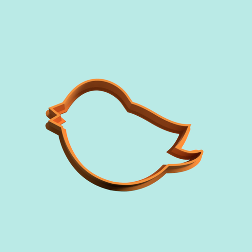bird cookie cutter 3D model