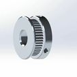 42T10mmGT2.jpg PARAMETRIC GT2 PULLEY 42T 10MM - STL