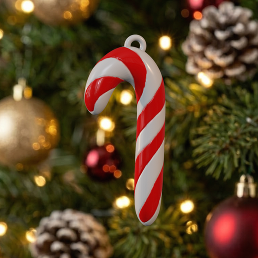 ​Classic Candy Cane Christmas Ornament | Bastón de Caramelo Clásico (esfera navideña)