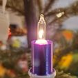 Purple-Candle.jpg Olde Time Candle Light Cover