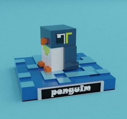pinguim-1.jpg Minecraft penguim model | STL file for 3D printing