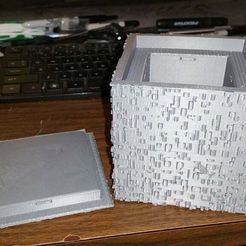 20170814_212342.jpg Download free STL file Borg Cube Geocache • 3D printing template, cultscnlson