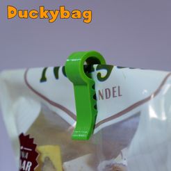 Duckybag02.jpg STL file Duckybag clip・Template to download and 3D print