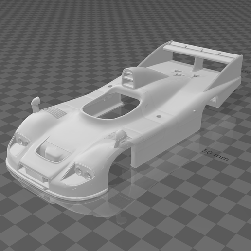 Porsche 936C Group C 1982 Shell Body – Divided Parts for Easy Printing