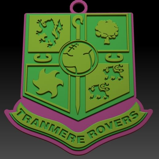 🗝️ EFL League Two Tranmere Rovers Keychain Shield color printable and ...