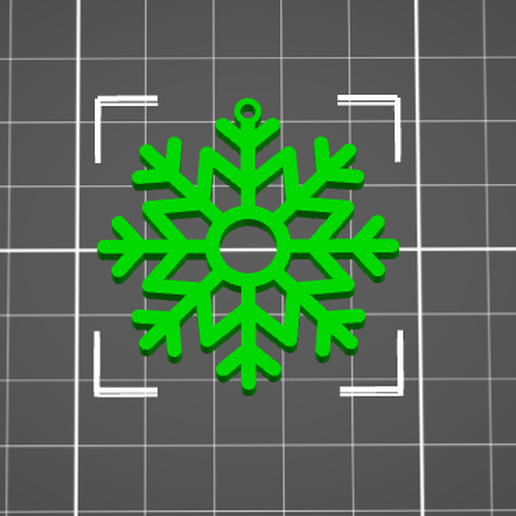 Snowflake PENDANT FOR NECKLACE, JEWELRY, EAR RINGS, CHARM 3D model