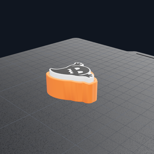 Halloween Fidget Clicker -Ghost (Includes SVG File + Editable Bambu Studio Color Project)