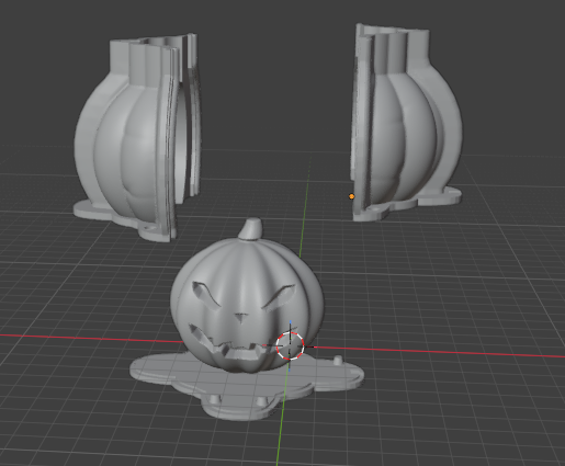 MOLDE 3D DE CALABAZA DE HALLOWEEN