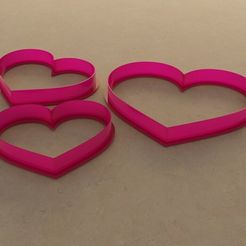 d769112d-4742-44a8-84e1-f93be0c29525.jpg Fichier 3D gratuit Coupeurs de biscuits en forme de cœur・Modèle pour impression 3D à télécharger