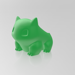 Bulbasaur1.png Archivo STL Base Bulbasaur para plantas・Plan de impresión en 3D para descargar