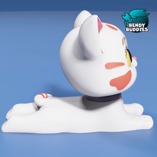 0171-Cat-Door-Stop-Accessory-_5.png Cat Door Stop / Cute Animal Stopper / Hold Open Model / Wedge Creature Figure / Print-in-Place Statue / Home Decoration