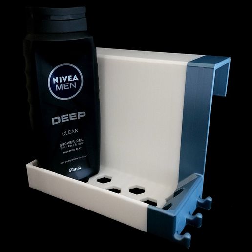 Shower-Rack-3.jpg Душевая стойка с крючками - без опор, легкая печать.