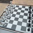 board-with-pieces-angled.jpg Two-Color-Print Chess Board for Any FDM Printer (No Modifications Needed)