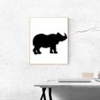 rino.jpg Rhino decor picture. Animals collection