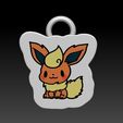 chibi-flareon-keychain-1.jpg Брелок Pokemon Chibi All Eeveelutions