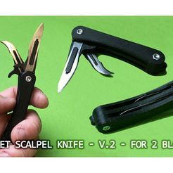 Rue Samco ae Las © WL © G03 2 CMS Pocket scalpel knife | folding scalpel knife | (v.2 - for two blades)