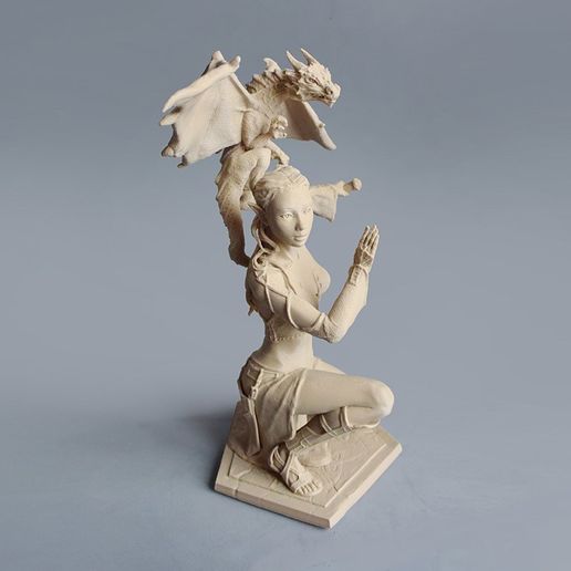 06 d DSC_7356 pp.jpg Descargar archivo STL Mujer y dragón • Diseño para imprimir en 3D, Shira