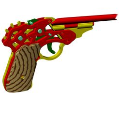 rubber gun toy.jpg Rubber Gun toy full printable automatic loadable up to 7 rubbers