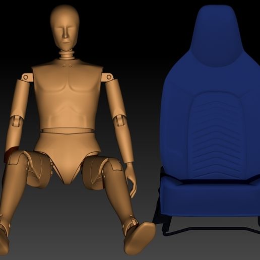 17.jpg Nuls de test de collision sur siège de voiture imprimable en 3D à l'échelle 24 et 18