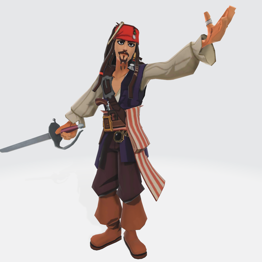 Obtain STL file Jack Sparrow • 3D printable design ・ Cults
