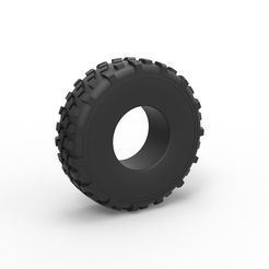 1.jpg 3D file Diecast military truck tire 7 Scale 1 to 25・3D printer model to download, CosplayItemsRock