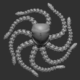 Octopus-top-view.png **FLEXI ARTICULATED Octopus 3D MODEL WITH MOVING SEGMENTS**