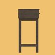 il_fullxfull.6849289078_sqq1.jpg Mini Console Table 1/12 scale for Doll Funiture, Doll House