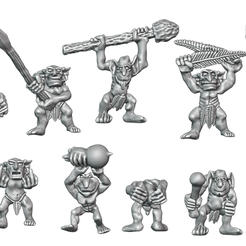 snotlings.png STL file Forest mini goblins・3D printable model to download