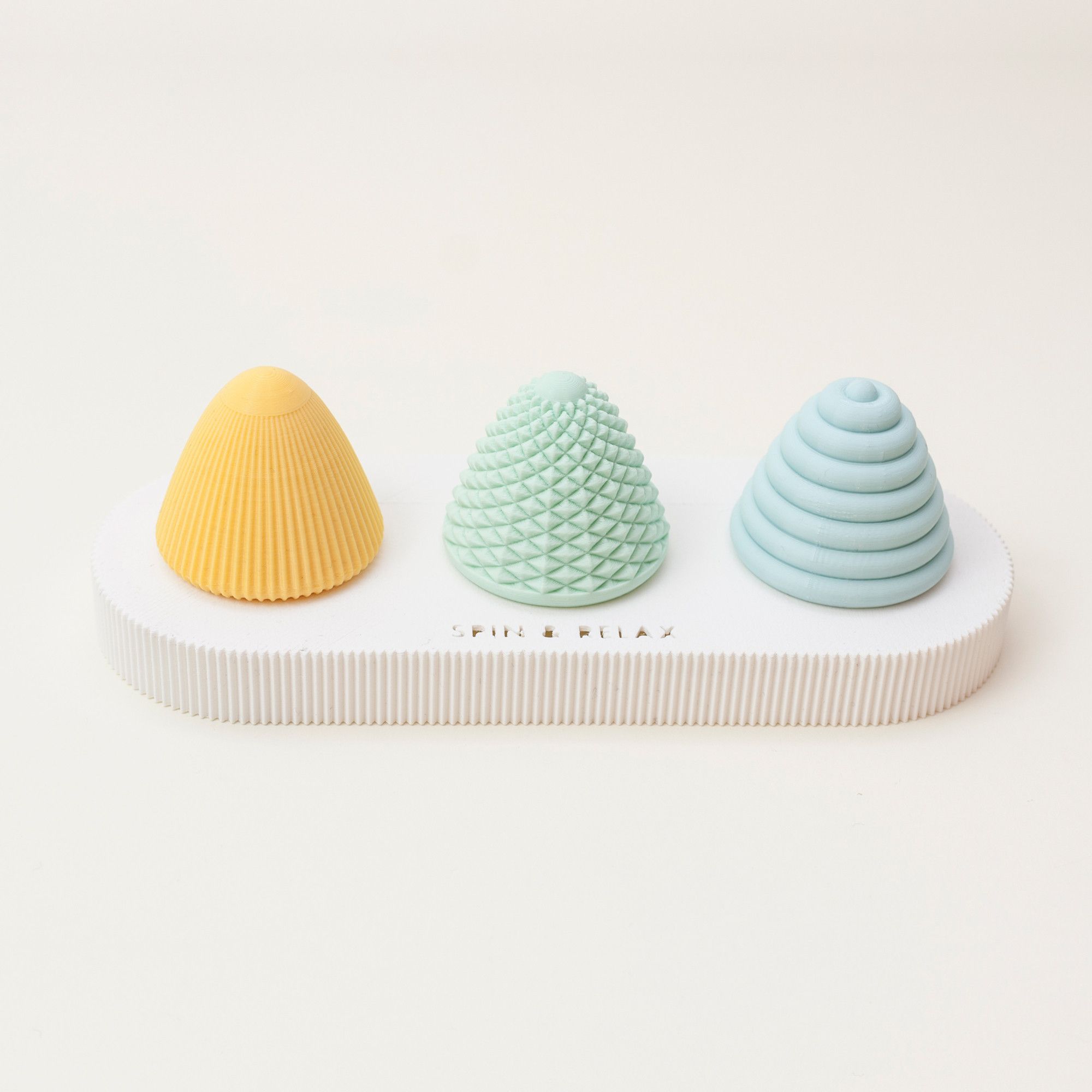 s_r_pastel.jpg STL file Spin&Relax - Set・3D printable model to download, UAUproject