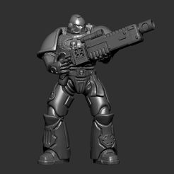 SM3.jpg STL file Primaris space marine - PLA & Resin approve・3D printable model to download