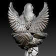 yhuioll.png Gardien céleste - Sculpture d'ange mythique gratuite (imprimable en 3D)