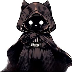 IMG_0612.jpg Fichier STL chat d'halloween sith・Design à télécharger et à imprimer en 3D