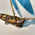 Guns7.jpg 3D file Wooden Sailing Ship (Alabaster) 28mm Tabletop Gaming Terrain・3D print design to download