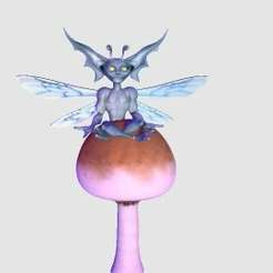 Render_2.png Fichier STL gratuit champignons déesse art visionnaire méditation・Objet imprimable en 3D à télécharger
