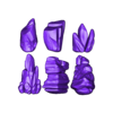 6 Stones.stl Rock Pack – 6 Stone Models for Printing Vol.1