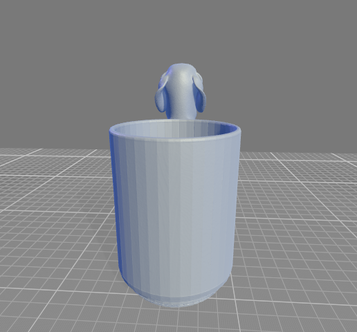 Dachshund Dog Handle Mug  3D Printable Cup STL File for 3D  printingCults