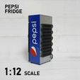 il_794xN.5560936915_5haj.jpg 1:12 Scale/ Miniature PEPSI Fridge/ With Lights/ Handmade/ Diorama Accessories / Action Figure/ Dollhouse/ Grime City