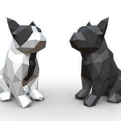 1.jpg Download OBJ file French Bulldog Figure • 3D printable template, stiv_3d