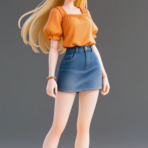 MINAKO フィギュア 未来的デザイン 🌙 Minako Aino Sailor Venus Inspired Figurine・ STL File for 3D