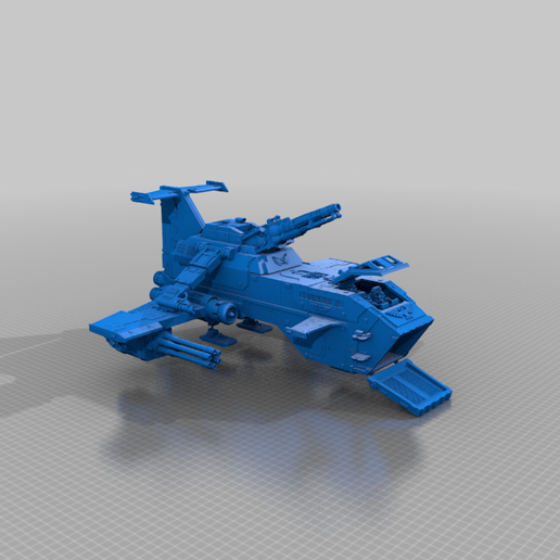 Potato Patern Thunderhawk Gunship 3D model