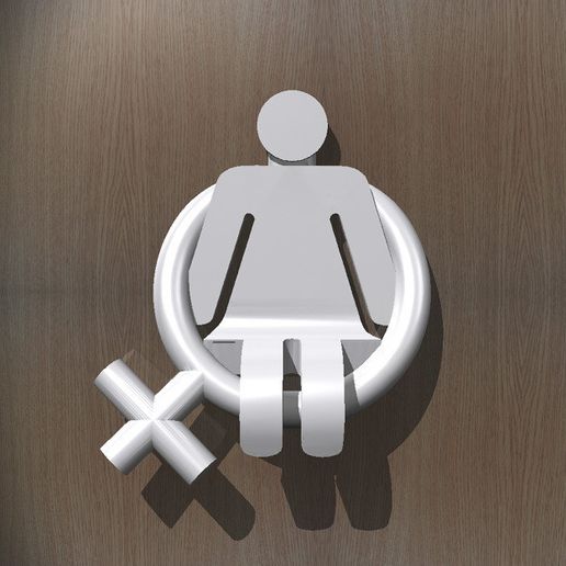 Toilet Room Sign - Female