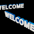 Welcome-Led-Glowing-board6.png Welcome 3D LED Board - Glowing your sign - Easy wiring hole