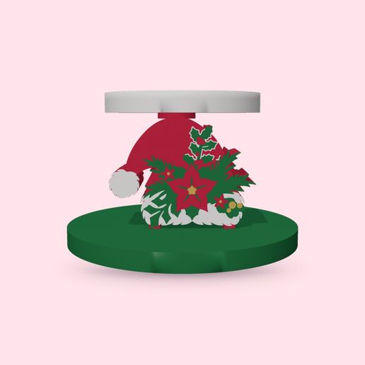 Santa Hat Candle Holder