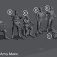 Russian Army Music WW1 Russian Army 59 STL - Files Pre-supported