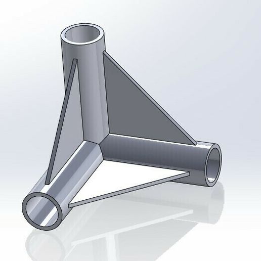 Cultivation tent connector elbow 3D model