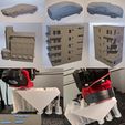 Album_2.png STL-Datei Miniatur-Gebäude für Riesenroboter-Diorama kostenlos・Design für 3D-Drucker zum herunterladen, SodaPopin5ki